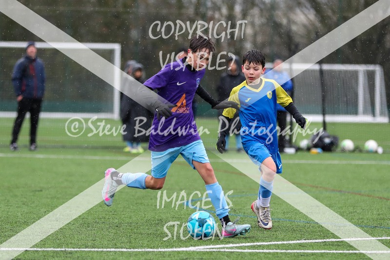 1DX20463 - 2026-02-15 FC Abbey Meads U13 Purple V Royal Wootton Bassett Town Youth U13 Yellow