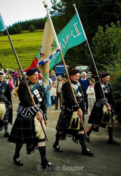 Proud Jock the flag bearer - Lonach