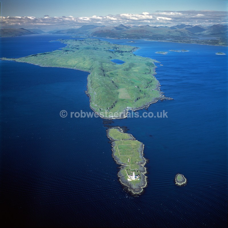 aerial pictures of Scotland west coast Islands of Lismore