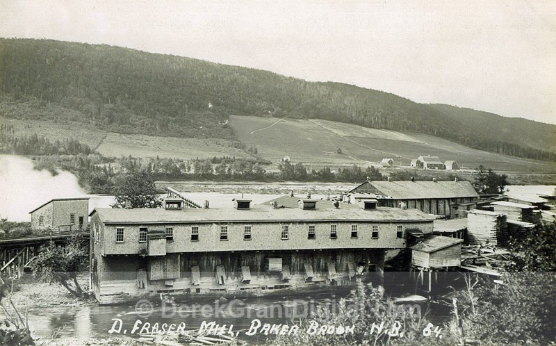 Donald Fraser SawMill Baker Brook Madawaska New Brunswick Canada - Historic New Brunswick