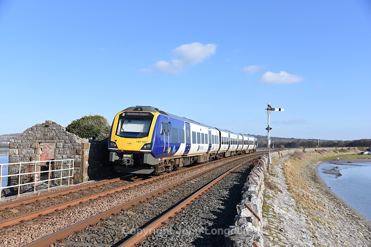 JL - 28.2.21 195107 1U07 13:49 Barrow - Man Airport, Arnside - Cumbrian Coast (north to south)