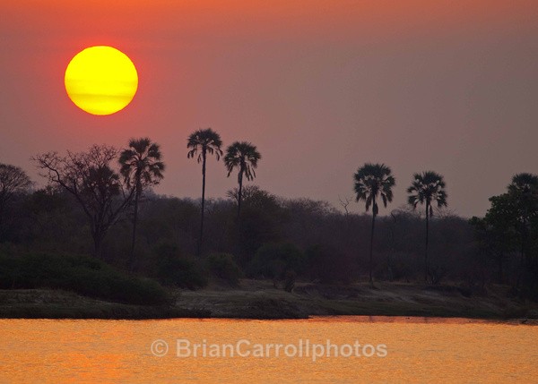 Sunset on the River Zambesi Zambia - African Safari Tour 09 Zambia, Botswana,Namibia & South Africa