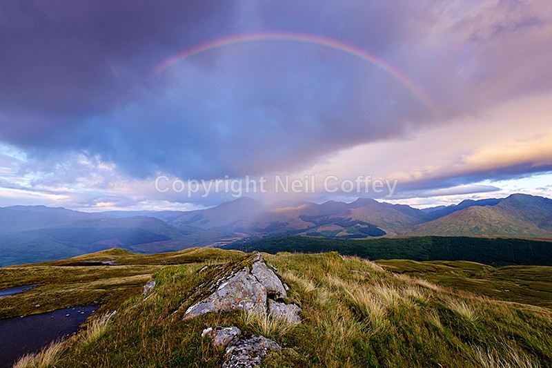 The Crianlarich Hills from Fiarach, Stirlingshire - Landscape format