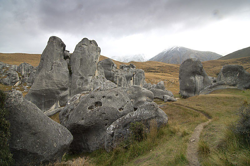 Castle Hill boulders - New Zealand South Island