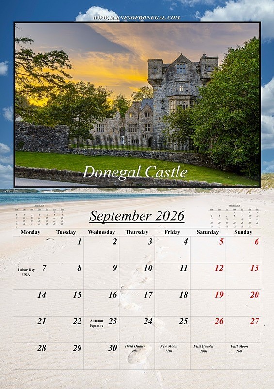 12 September 2026 - 2026 Scenes of Donegal Calendar