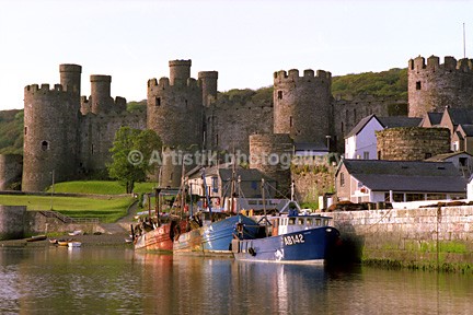 Conwy Castle  quay M83-5-2 - Sceniks.com - Snowdonia landscape photographs by Dave O'Shea