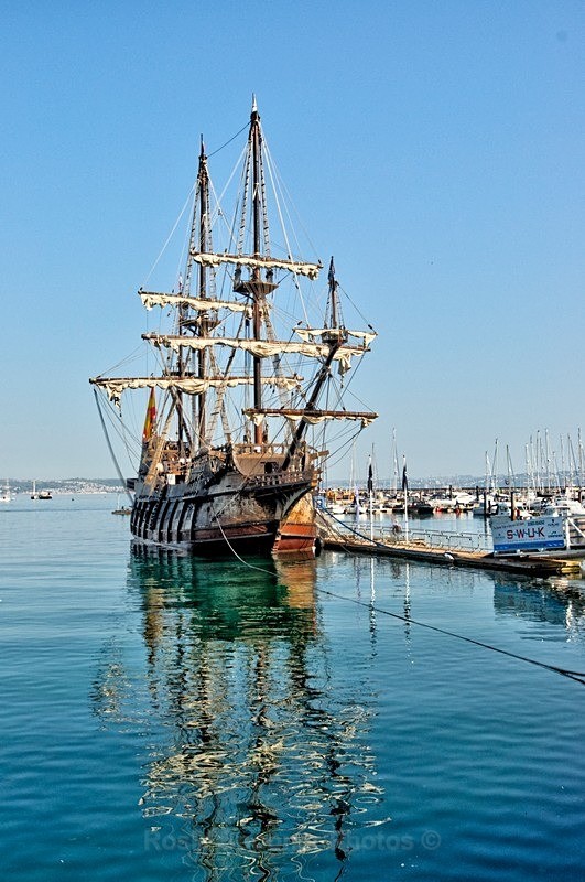 7 Pirate Ship El Galeon at Brixham - Portrait Views