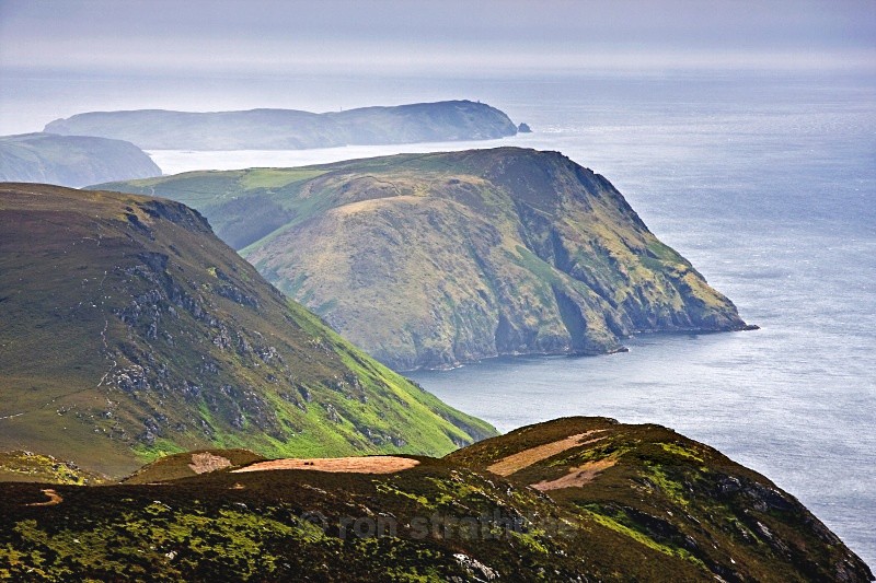 Towards the Calf from Cronk ny Arrey Laa - Land of Man