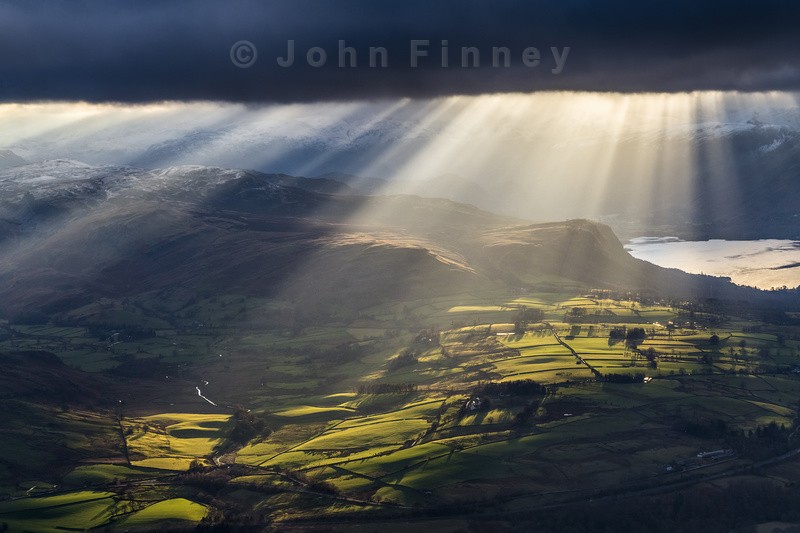 Light over Castlerigg stone circle - Lake District & Cumbria