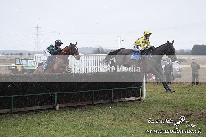 PtP 260125 732 - Cocklebarrow Point-to-Point racing with the Heythrop Hunt 26/01/25