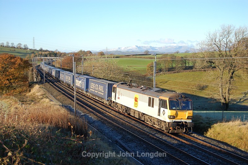 19.11.13 - 92030 4S43 Rugby - Mossend, Docker - West Coast Main Line (north to south)
