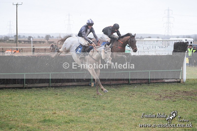 PtP 260125 607 - Cocklebarrow Point-to-Point racing with the Heythrop Hunt 26/01/25
