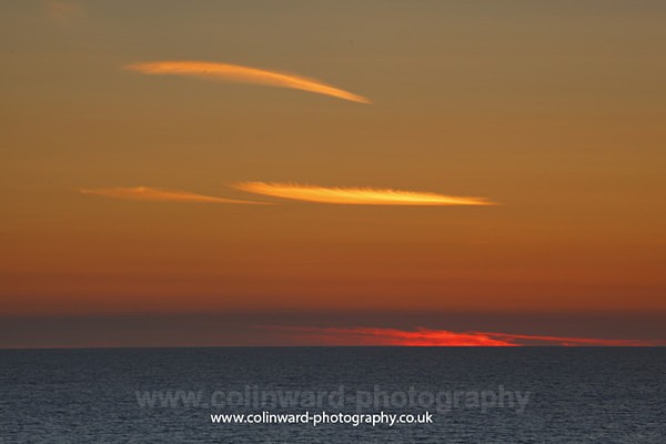 Cornish sunset.  ref 8744 - Cornwall