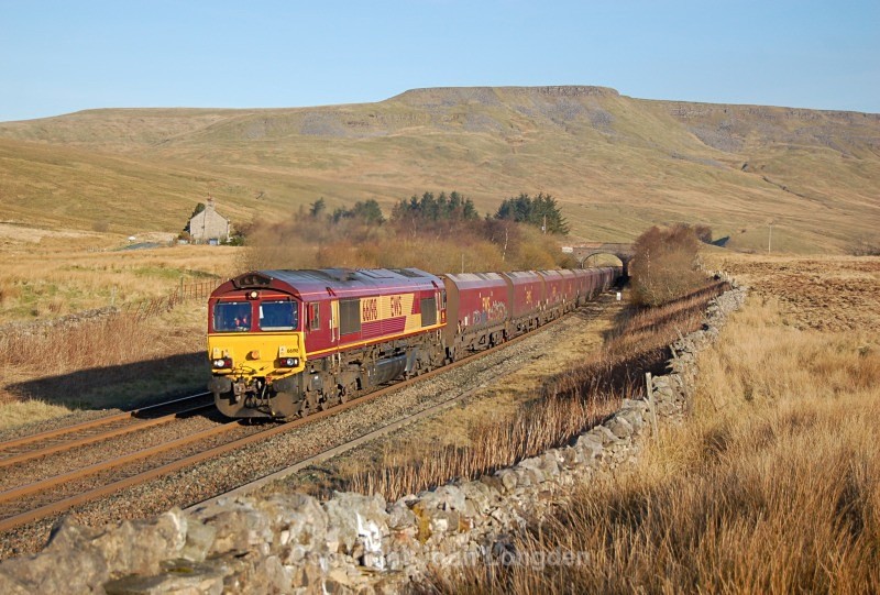 15.4.14 - 66198 6E52 Carlisle Yard - Cottam PS, Ais Gill summit - Ais Gill - Summit