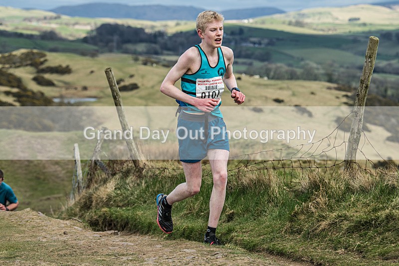 Helm Hill -397 - Kendal Winter League Helm Hill Fell Races (Under 13/15/17 & Seniors) Sunday 16th March 2025