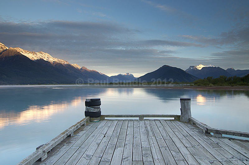 Sunset Glenorchy pier - New Zealand South Island