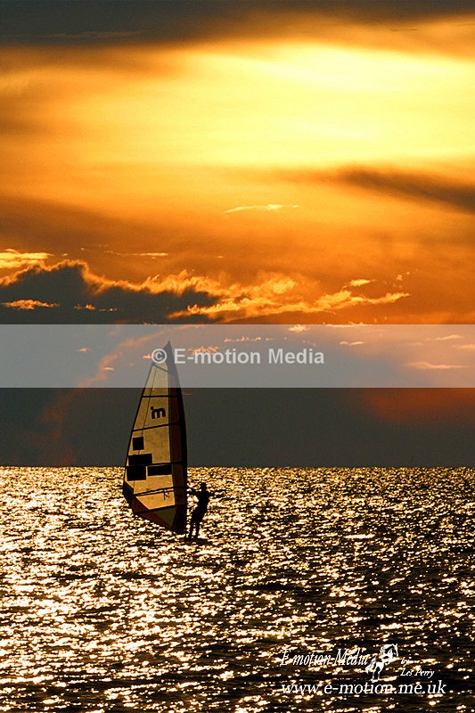 sunset windsurfer - Water