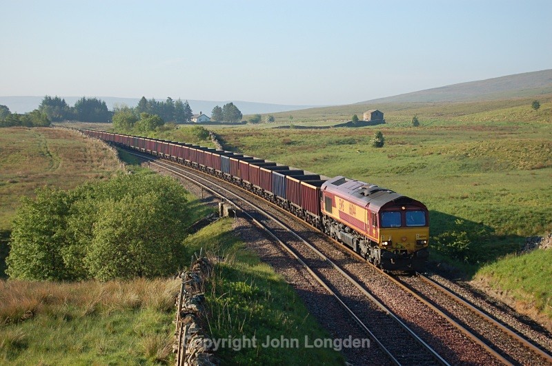 3.6.11 66044 6Z68 Doncaster - Carlisle Yard, Ais Gill Rd Bridge - Ais Gill (road bridge northbound)