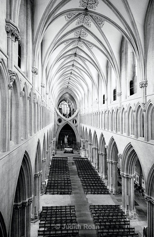Wells Cathedral from above - Images from England