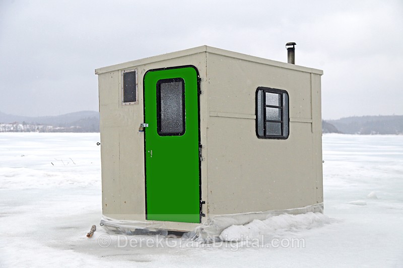 Ice shack New Brunswick Canada