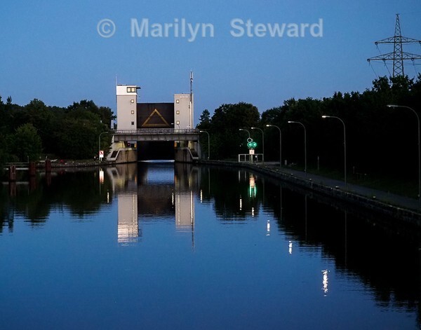 Approaching lock-35 - Amsterdam to Budapest