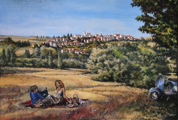 Picnic at Grottazzolina, Marche, Italy - Landscapes
