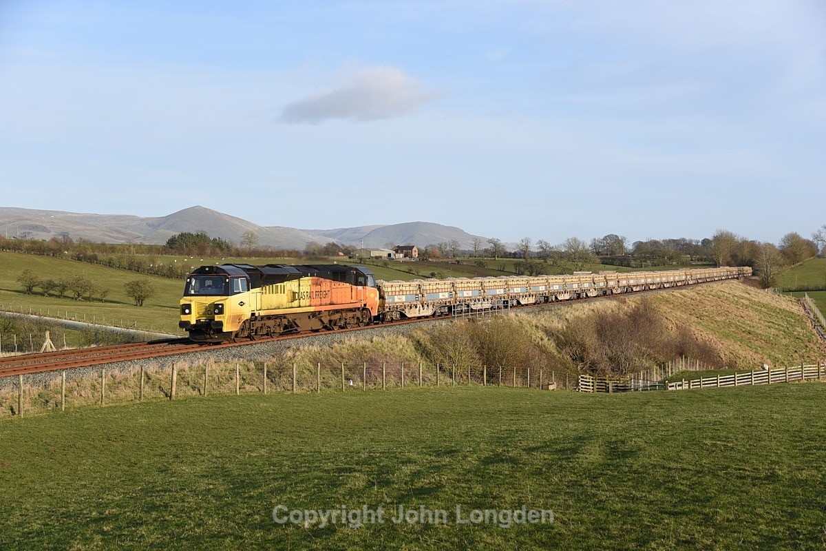 JL - 16.3.21 70815 6C89 Mountsorrel - Carlisle Yard, Kirkby Thore - Kirkby Thore