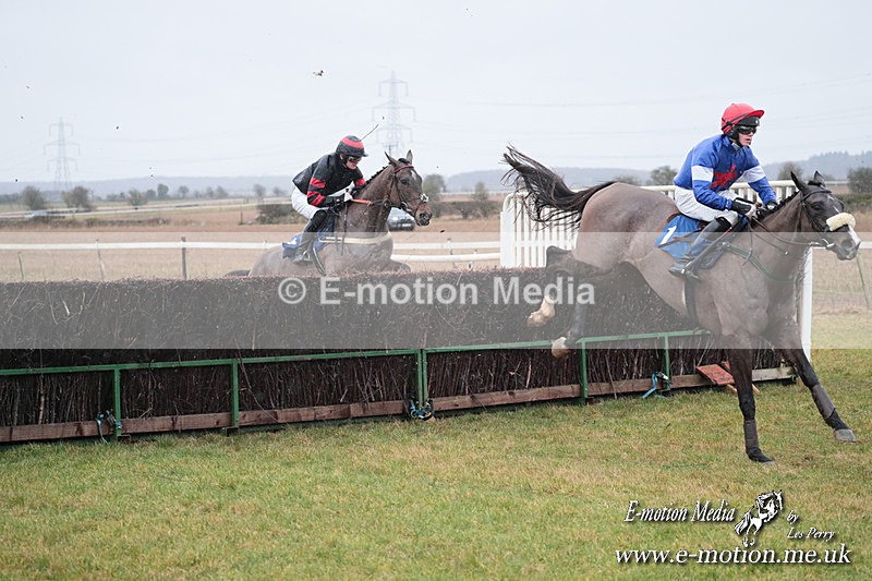 PtP 260125 71 - Cocklebarrow Point-to-Point racing with the Heythrop Hunt 26/01/25
