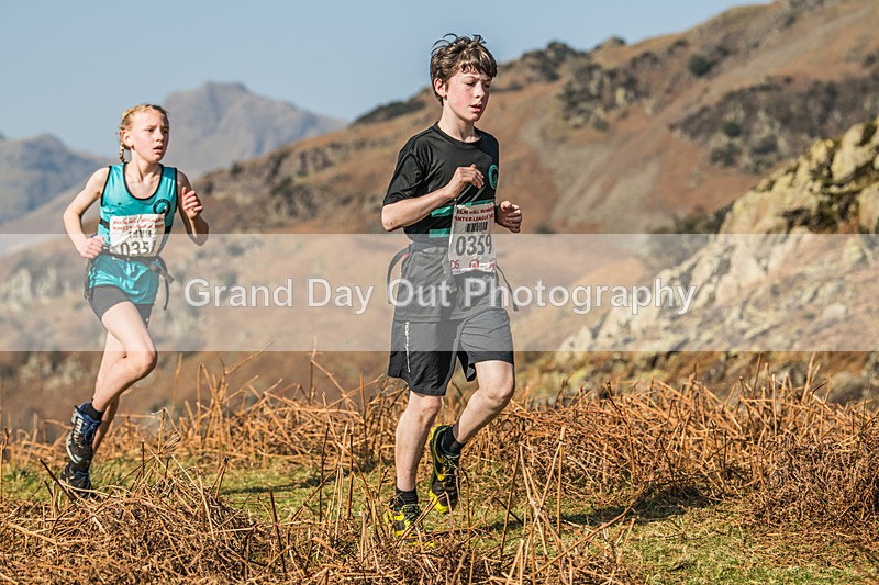 Elterwater-66 - Kendal Winter League Elterwater Under 13 Fell Race Sunday 9th March 2025