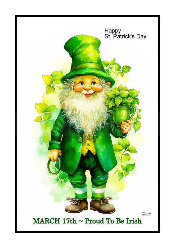 Festive Heartbeat, St Patrick's Day Paintings by Paul Duddell, Whispers & Strokes - Artist, Painter, and Photographer