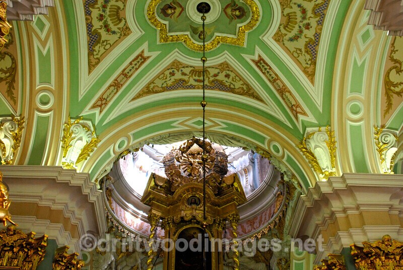 St Petersburg Peter and Paul Fortress cathedral interior - St Petersburg Russia