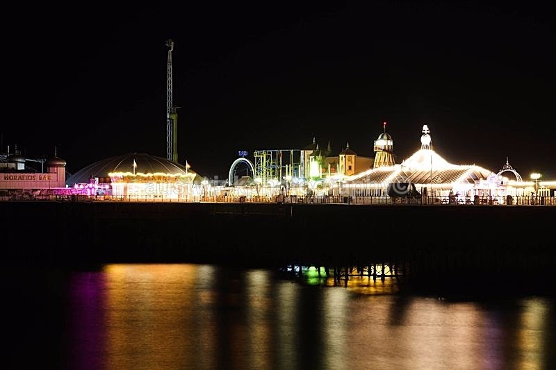 Brighton Pier At Night - Landscape