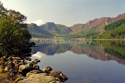 Crafnant summer reflections  C93-9-26 - Sceniks.com - Snowdonia landscape photographs by Dave O'Shea