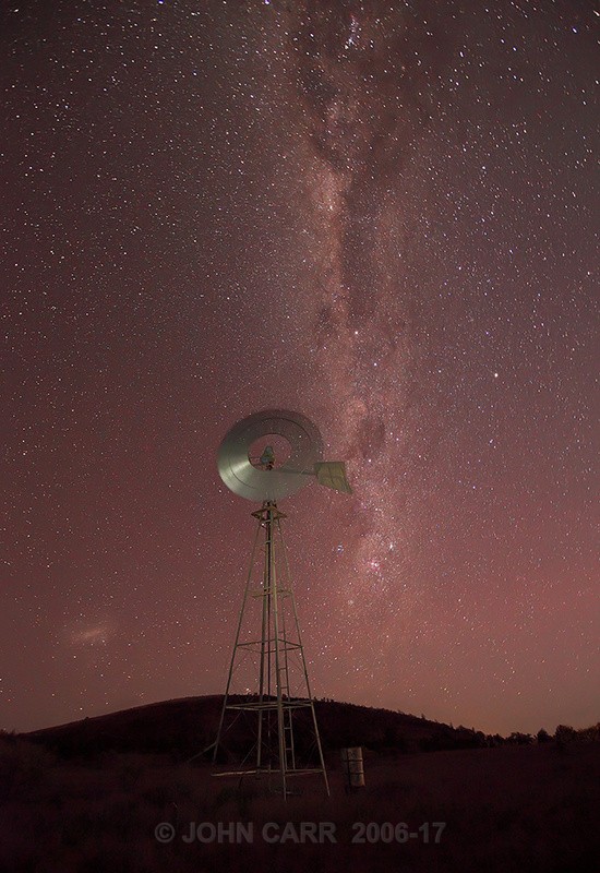 Milky Way & Wind Pump1-V-8629 - THE STARS AND STORMY WEATHER PHOTOS