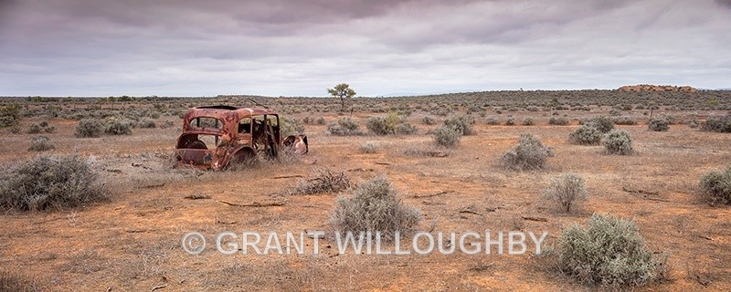 Old car in the Outback North of Quorn Southern Australia - Australia