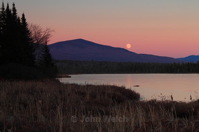 Moonrise in Pondicherry - White Mountain National Forest and Northern New Hampshire