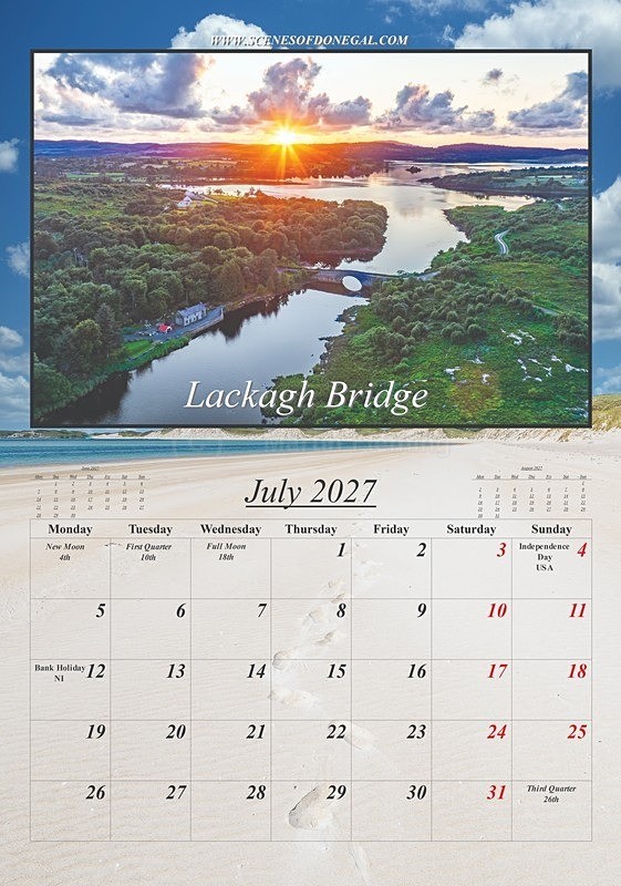 2027 calendarplp_Page7 - 2027 Scenes of Donegal Calendar
