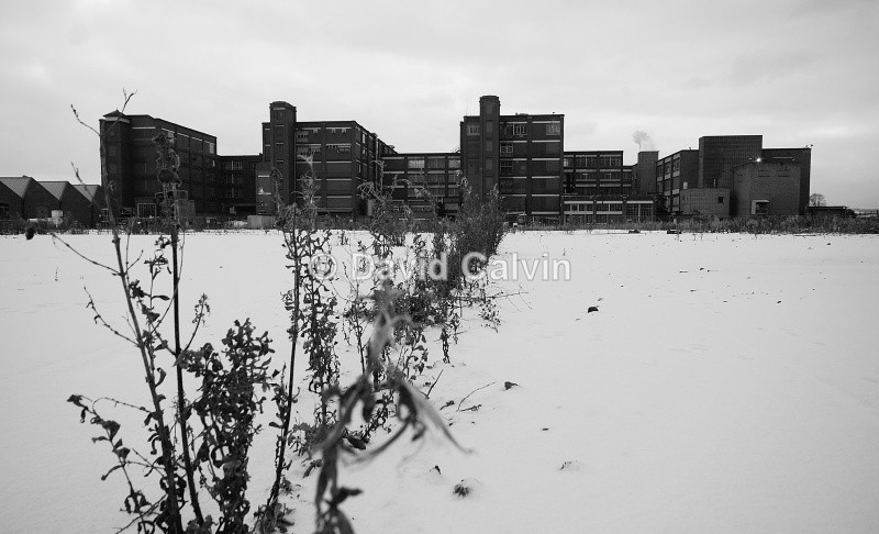 A Factory in Winter - Sunset on Somerdale