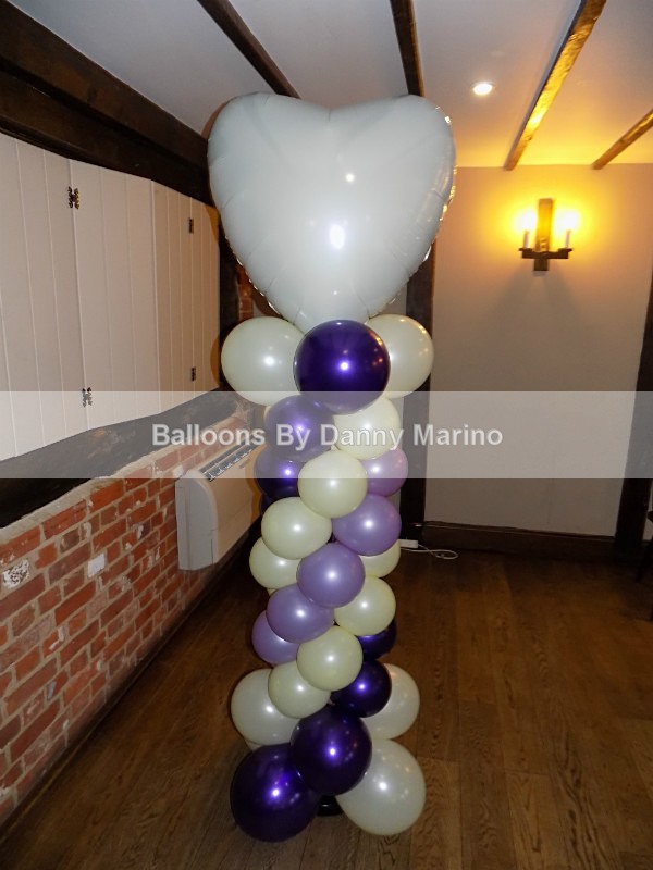 Heart Column Close up - Wedding Balloon Photos
