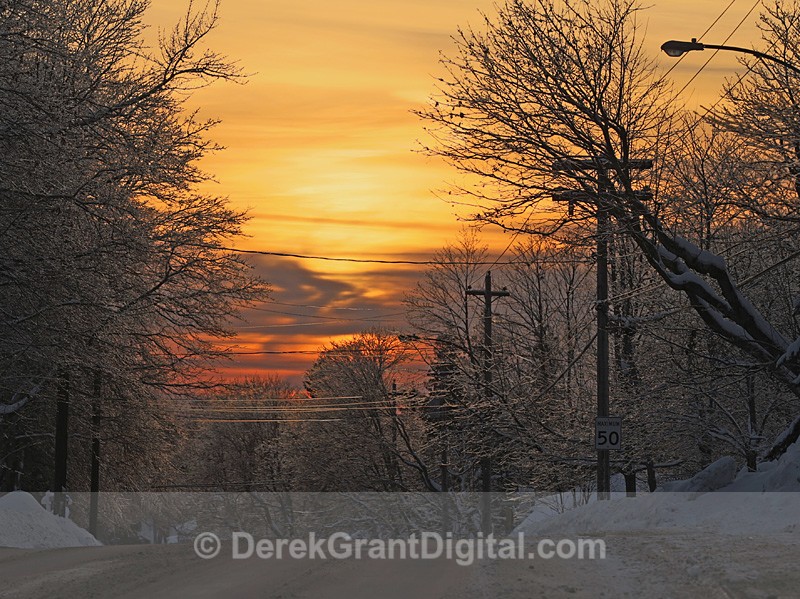 Rothesay Road @ Kingshurst, NB - Sunset/Moonrise