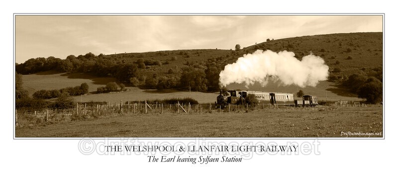 WLLR The Earl leaves Sylfael Station with the 1416 service to Llanfair - The Welshpool & Llanfair Light Railway