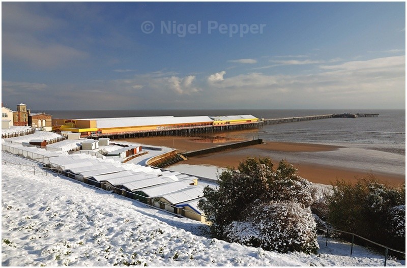 Walton Pier in Winter - Snow Pictures