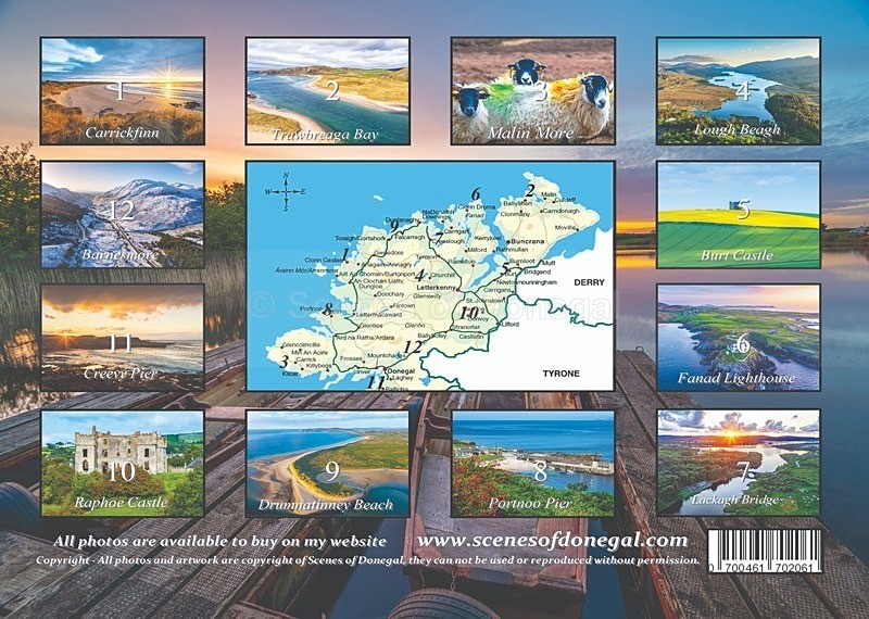 16 Back 2027 - 2027 Scenes of Donegal Calendar