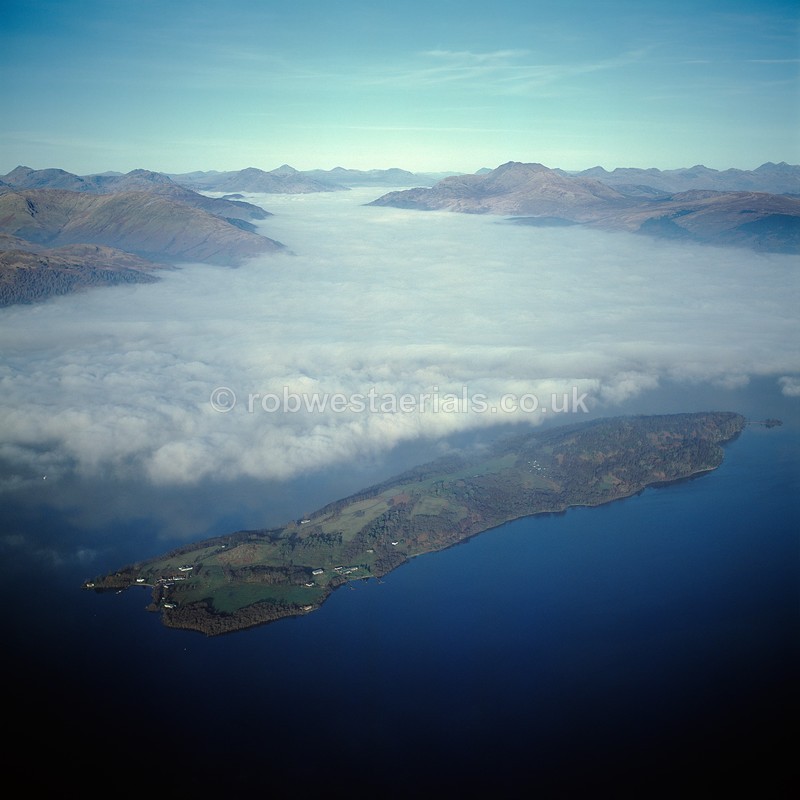Inchmurrin Island on Loch Lomond in Scotland