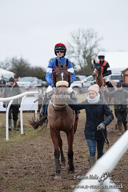 PtP 260125 840 - Cocklebarrow Point-to-Point racing with the Heythrop Hunt 26/01/25