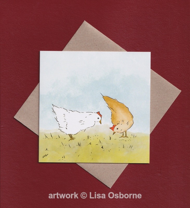 Hens greetings card - Cards