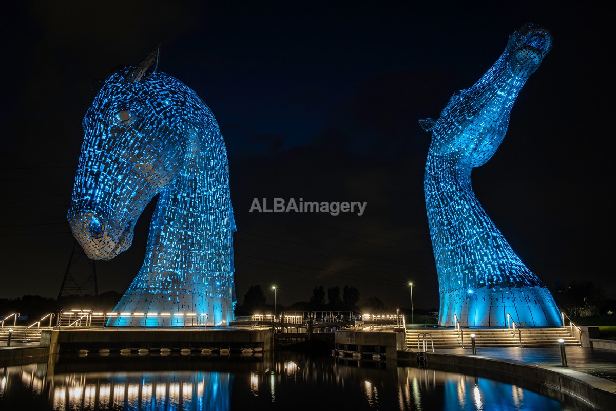 The Kelpies at Night - My Scotland - The Architecture