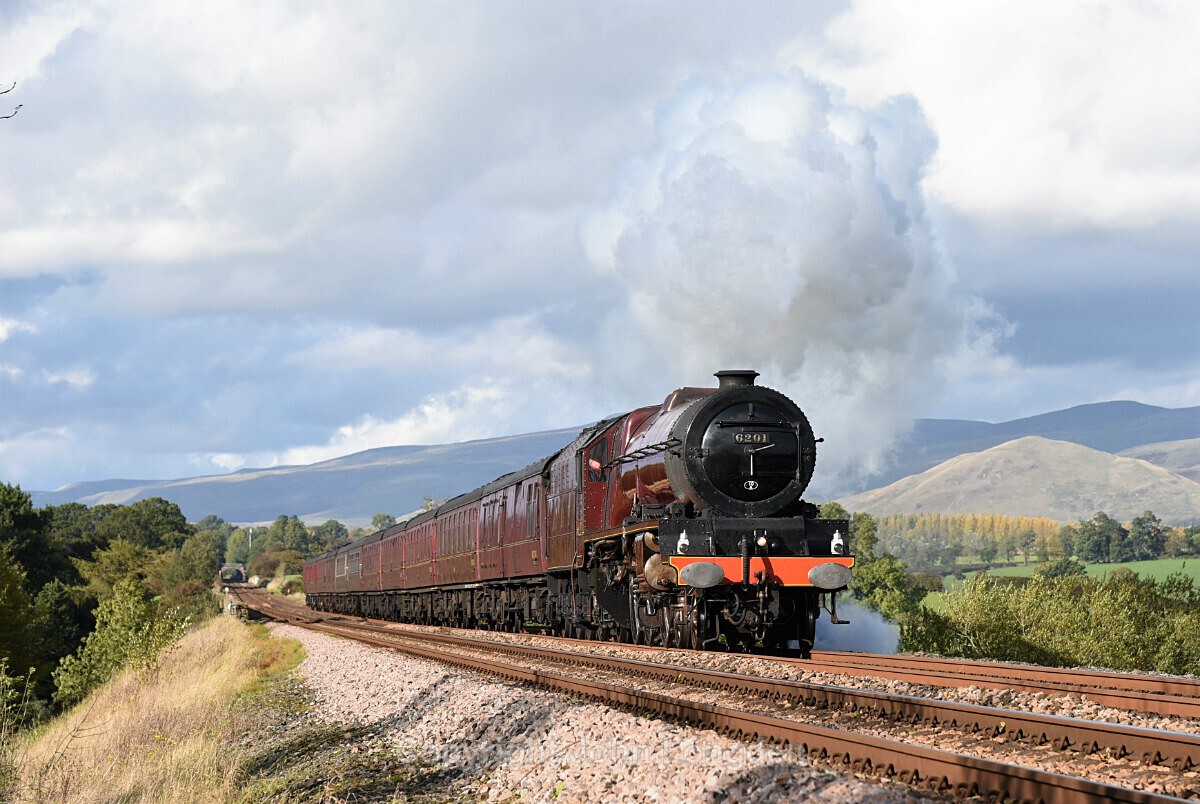 JL - 12.10.19 LMS 'Pacific' 6201 'PE' 1Z87 Carlisle - Euston, Ormside - Ormside