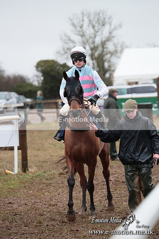 PtP 260125 816 - Cocklebarrow Point-to-Point racing with the Heythrop Hunt 26/01/25