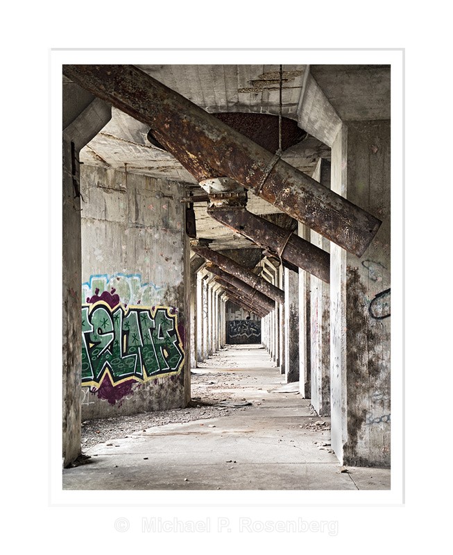 Silo Cone Progression, Concrete City, Buffalo NY - Silo City and Ward Water Plant, Buffalo NY